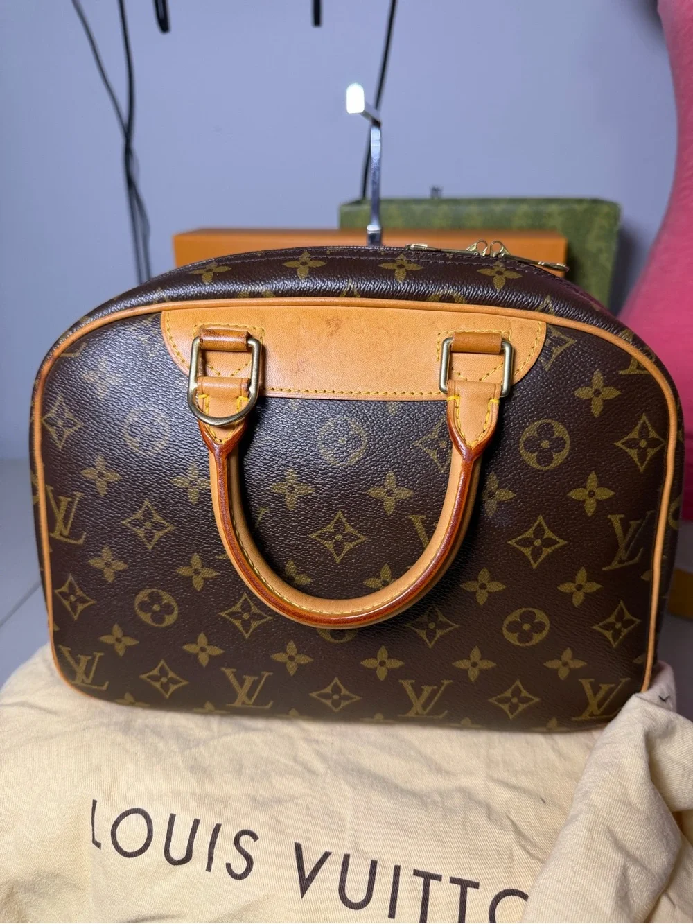 Louis Vuitton Trouville Monogram Canvas Satchel | COA + Dust Bag |